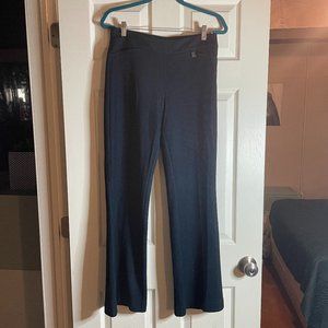 blue and black dress pants